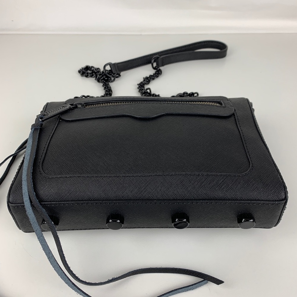 Rebecca Minkoff Black Leather Avery Crossbody Bag - Picture 3 of 7